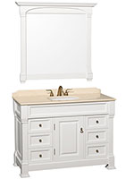 48" Andover Single Bath Vanity - White