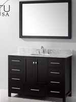 49" Caroline Avenue Single Bath Vanity - Espresso