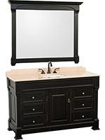 55" Andover Single Bath Vanity - Black