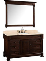 55" Andover Single Bath Vanity - Dark Cherry