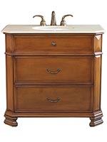 38" Waren Single Bath Vanity - Light Walnut