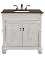 36" Rutland Single Bath Vanity - Antique White