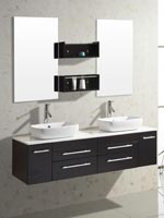 60" Augustine Double Sink Vanity - Espresso