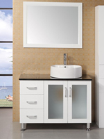 39" Malibu Single Bath Vanity - White