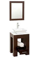 22.25" Amanda Single Vessel Sink Vanity